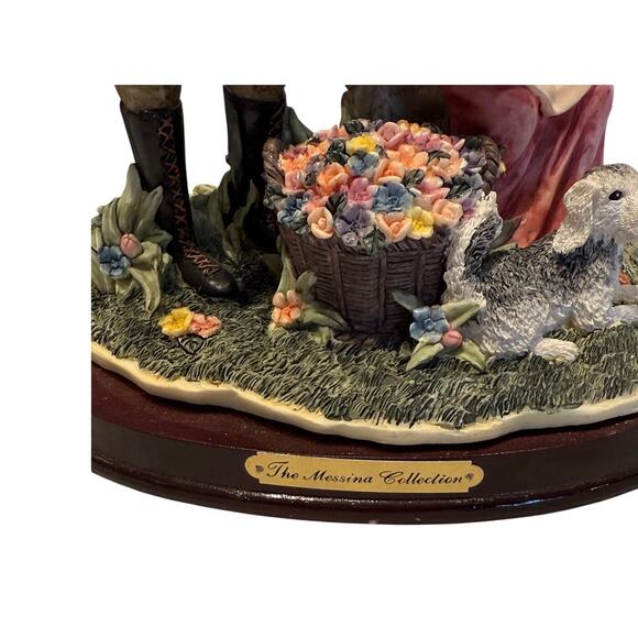 The Messina Collection Figurine Love Birds, Dog Beehive 11" Tall Cottage - Picture 2 of 8